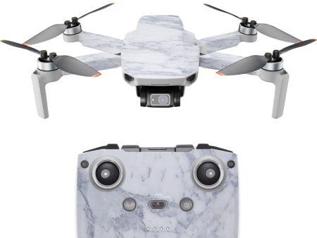 Grey White Standard Marble | Skin For DJI Mavic Mini 2 Cheap