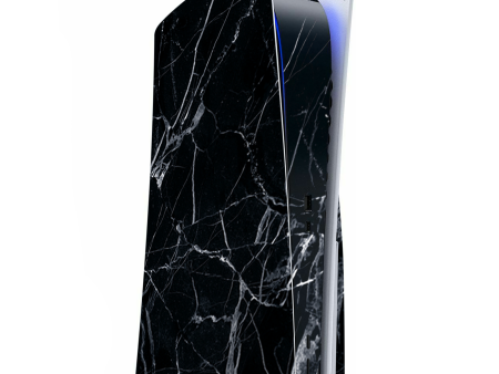 Black Marble Granite White | Skin For Playstation 5 Console For Cheap