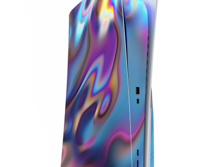 Opalescent Resin Marble Oil Slick | Skin For Playstation 5 Console Sale