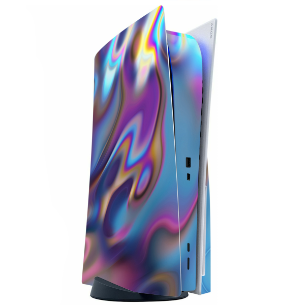 Opalescent Resin Marble Oil Slick | Skin For Playstation 5 Console Sale