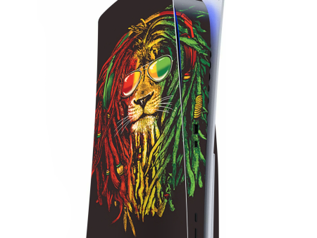 Rasta Dread Lion Irie | Skin For Playstation 5 Console Fashion