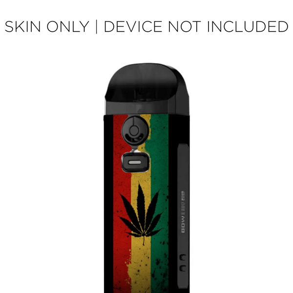 Rasta Weed Pot Leaf Red Gold Green | Skin For Smok Nord 4 For Cheap