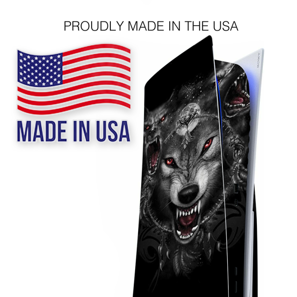 Angry Wolves Pack Howling | Skin For Playstation 5 Console Online