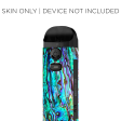 Abalone Ripples Green Blue Purple | Skin For Smok Nord 4 Cheap