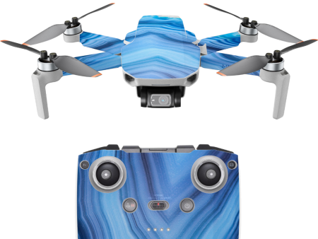 Crystal Blue Ice Marble | Skin For DJI Mavic Mini 2 Online now