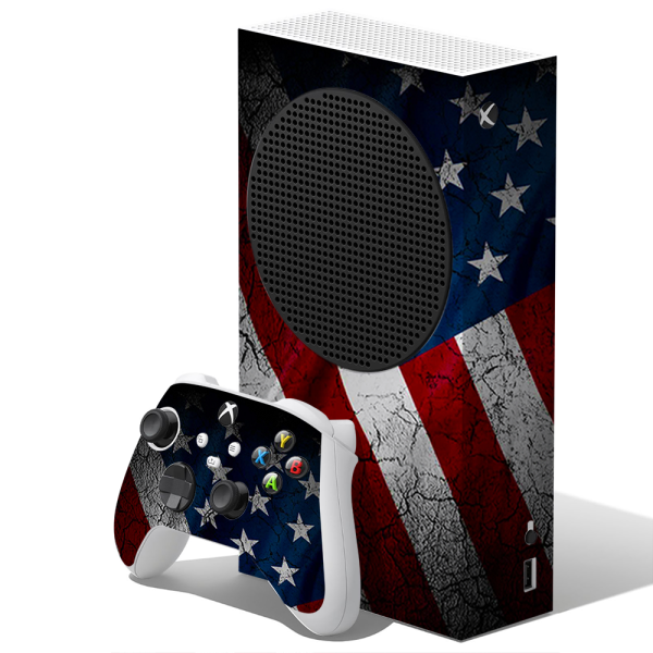 American Flag Distressed Wave | Skin For Xbox Series S Online Hot Sale