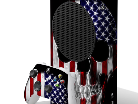 American Skull Flag In Skull | Skin For Xbox Series S Online Hot Sale