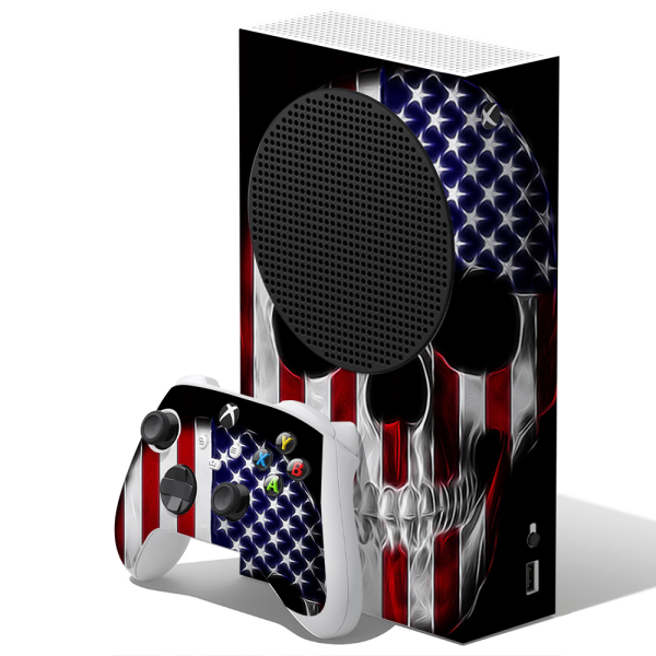 American Skull Flag In Skull | Skin For Xbox Series S Online Hot Sale