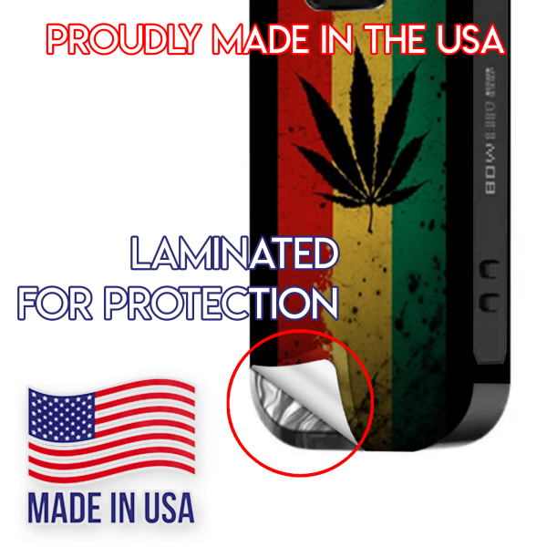 Rasta Weed Pot Leaf Red Gold Green | Skin For Smok Nord 4 For Cheap