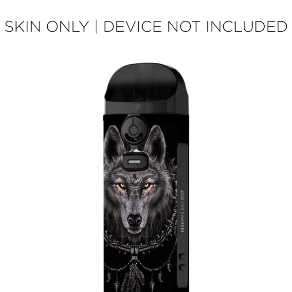 Wolf Dreamcatcher Back White | Skin For Smok Nord 4 Hot on Sale