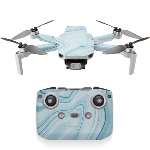 Baby Blue Ice Swirl Marble | Skin For DJI Mavic Mini 2 Discount