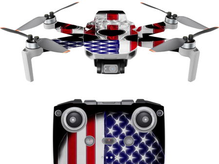 American Skull Flag In Skull | Skin For DJI Mavic Mini 2 For Discount