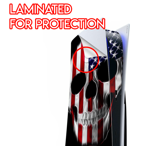 American Skull Flag In Skull | Skin For Playstation 5 Console For Cheap