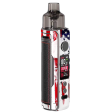 U.S.A. Flag Skull Drip | Skin For VooPoo Drag X For Cheap