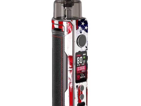 U.S.A. Flag Skull Drip | Skin For VooPoo Drag X For Cheap