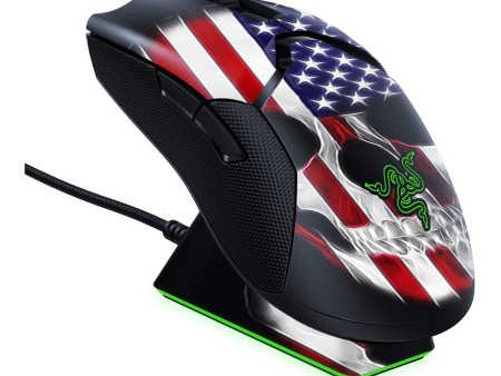 American Skull Flag In Skull | Skin For Razer Viper Ultimate For Sale