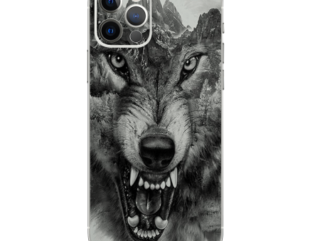 Angry Wolf Growling Mountains | Skin For Apple iPhone 12 Pro Max on Sale