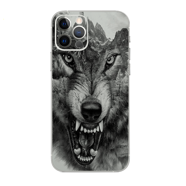 Angry Wolf Growling Mountains | Skin For Apple iPhone 12 Pro Max on Sale