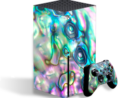 Abalone Shell Pink Green Blue Opal | Skin For Xbox Series X Sale