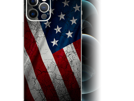 American Flag Distressed Wave | Skin For Apple iPhone 12 Pro Discount