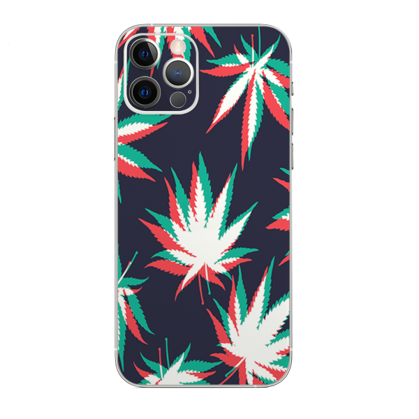 3D Holographic Weed Pot Leaf | Skin For Apple iPhone 12 Pro Max Discount