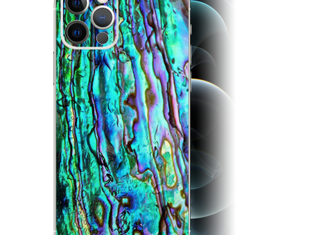 Abalone Ripples Green Blue Purple | Skin For Apple iPhone 12 Pro For Sale