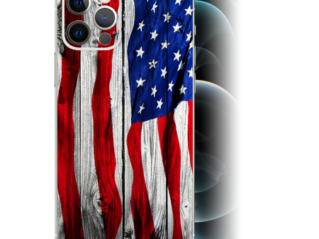 American Flag On Wood | Skin For Apple iPhone 12 Pro For Cheap