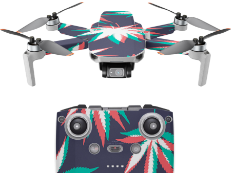 3D Holographic Weed Pot Leaf | Skin For DJI Mavic Mini 2 Supply