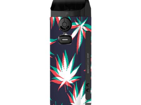 3D Holographic Weed Pot Leaf | Skin For Smok Nord 4 Fashion