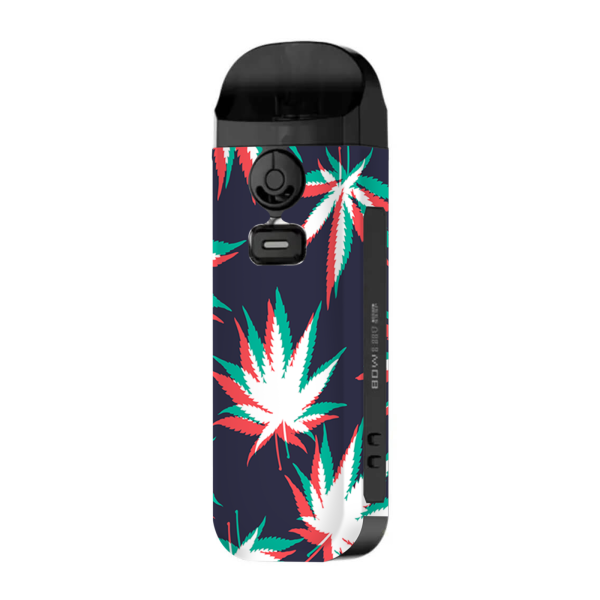 3D Holographic Weed Pot Leaf | Skin For Smok Nord 4 Fashion