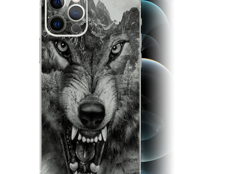 Angry Wolf Growling Mountains | Skin For Apple iPhone 12 Pro Discount