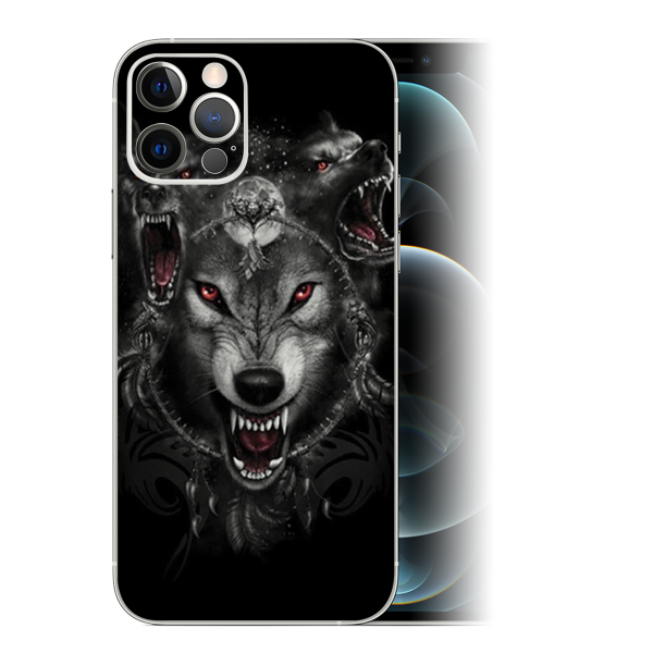 Angry Wolves Pack Howling | Skin For Apple iPhone 12 Pro Fashion