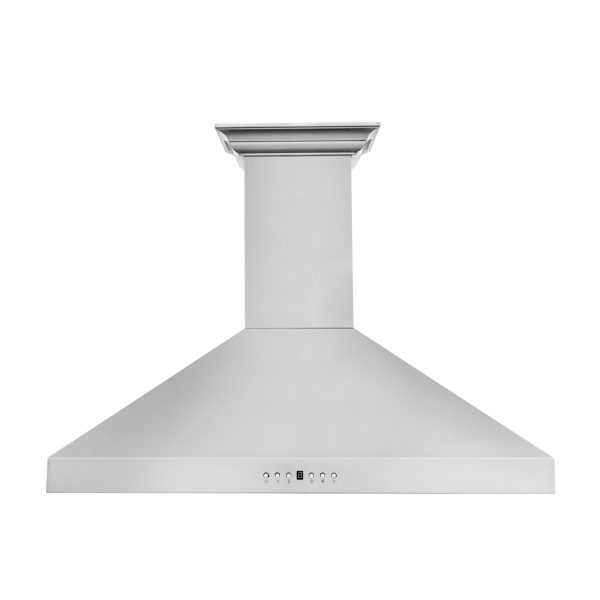 ZLINE Ducted Vent Wall Mount Range Hood in Stainless Steel with Built-in ZLINE CrownSound Bluetooth Speakers (KL3CRN-BT) Cheap