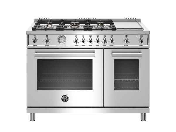 48 inch All-Gas Range 6 Brass Burner and Griddle Stainless Steel Online