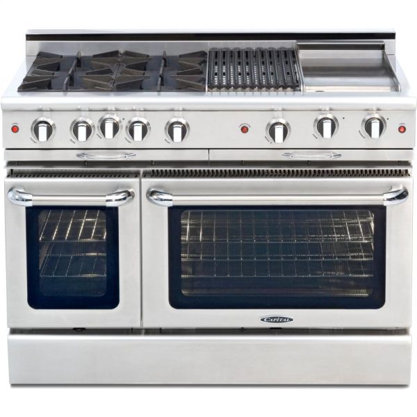 48  Gas Self Clean w  Rotisserie in Oven, 8 Open Burners Supply