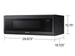 1.1 cu. ft. Smart SLIM Over-the-Range Microwave with 400 CFM Hood Ventilation, Wi-Fi & Voice Control in Black Stainless Steel Cheap