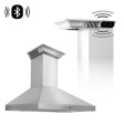 ZLINE Ducted Vent Wall Mount Range Hood in Stainless Steel with Built-in ZLINE CrownSound Bluetooth Speakers (KL3CRN-BT) Cheap