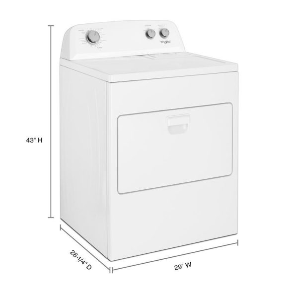 7.0 cu. ft. Top Load Electric Dryer with AutoDry™ Drying System Fashion