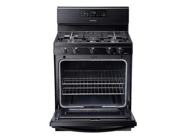 5.8 cu. ft. Gas Range in Black Cheap