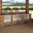 15-In Outdoor Built-In Clear Ice Machine With Factory-Installed Pump with Door Style - Stainless Steel Supply