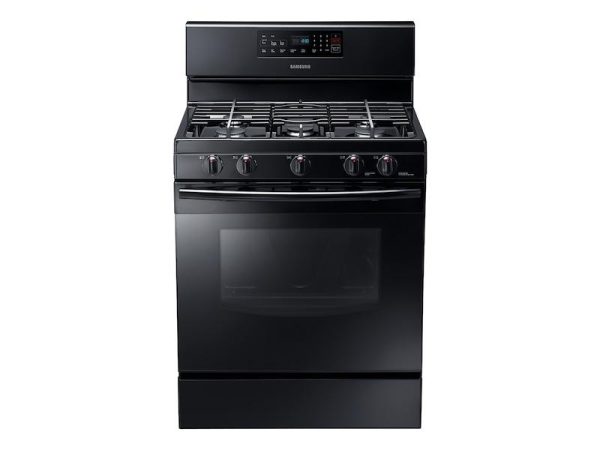 5.8 cu. ft. Gas Range in Black Cheap