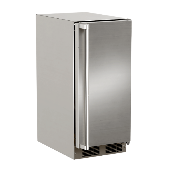 15-In Outdoor Built-In Clear Ice Machine With Factory-Installed Pump with Door Style - Stainless Steel Supply